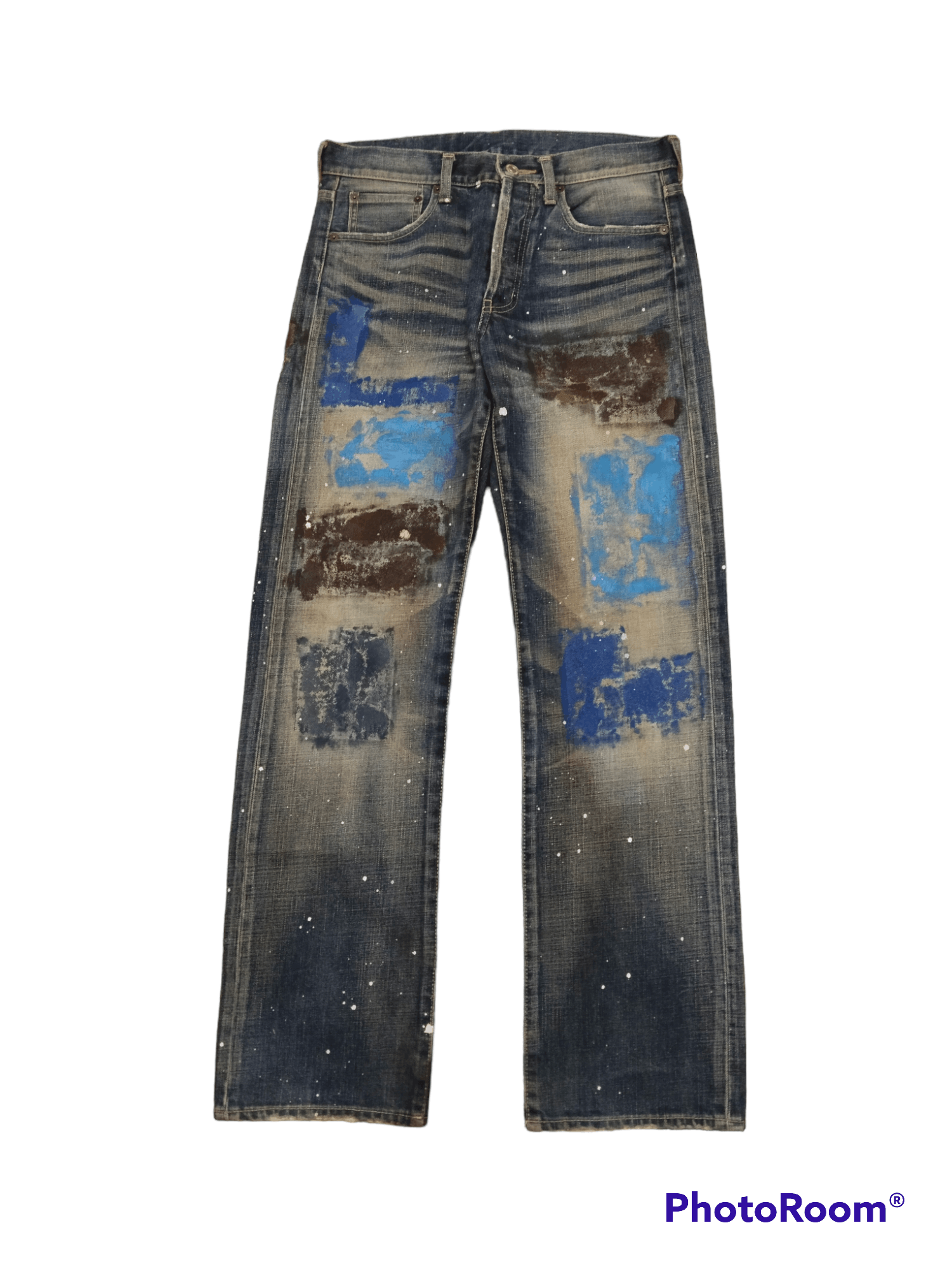 Art Comes First × Takeo Kikuchi SUPER SICK ART SPLATTER TAKEO KAKUCHI MADE IN JAPAN Size US 31 - 1 Thumbnail