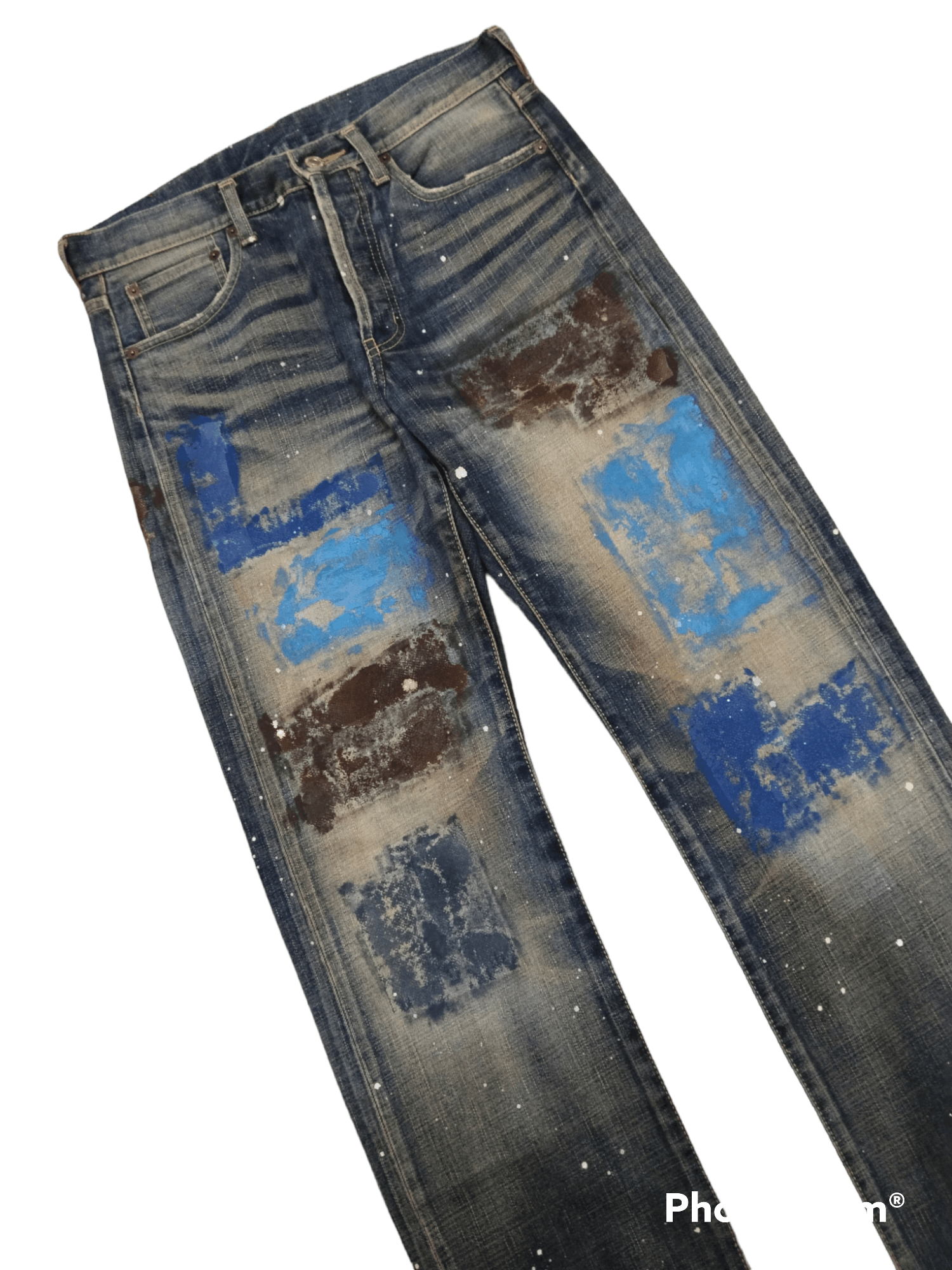 Art Comes First × Takeo Kikuchi SUPER SICK ART SPLATTER TAKEO KAKUCHI MADE IN JAPAN Size US 31 - 2 Thumbnail