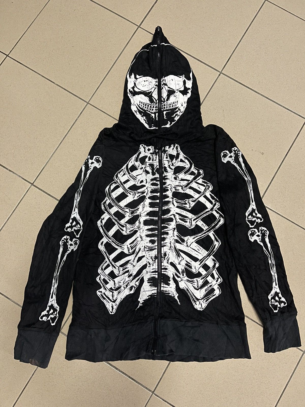 Vanson Leathers 🔥HOT🔥VINTAGE SKULL SKELETON FULL ZIP VERY RARE Size US M / EU 48-50 / 2 - 1 Thumbnail