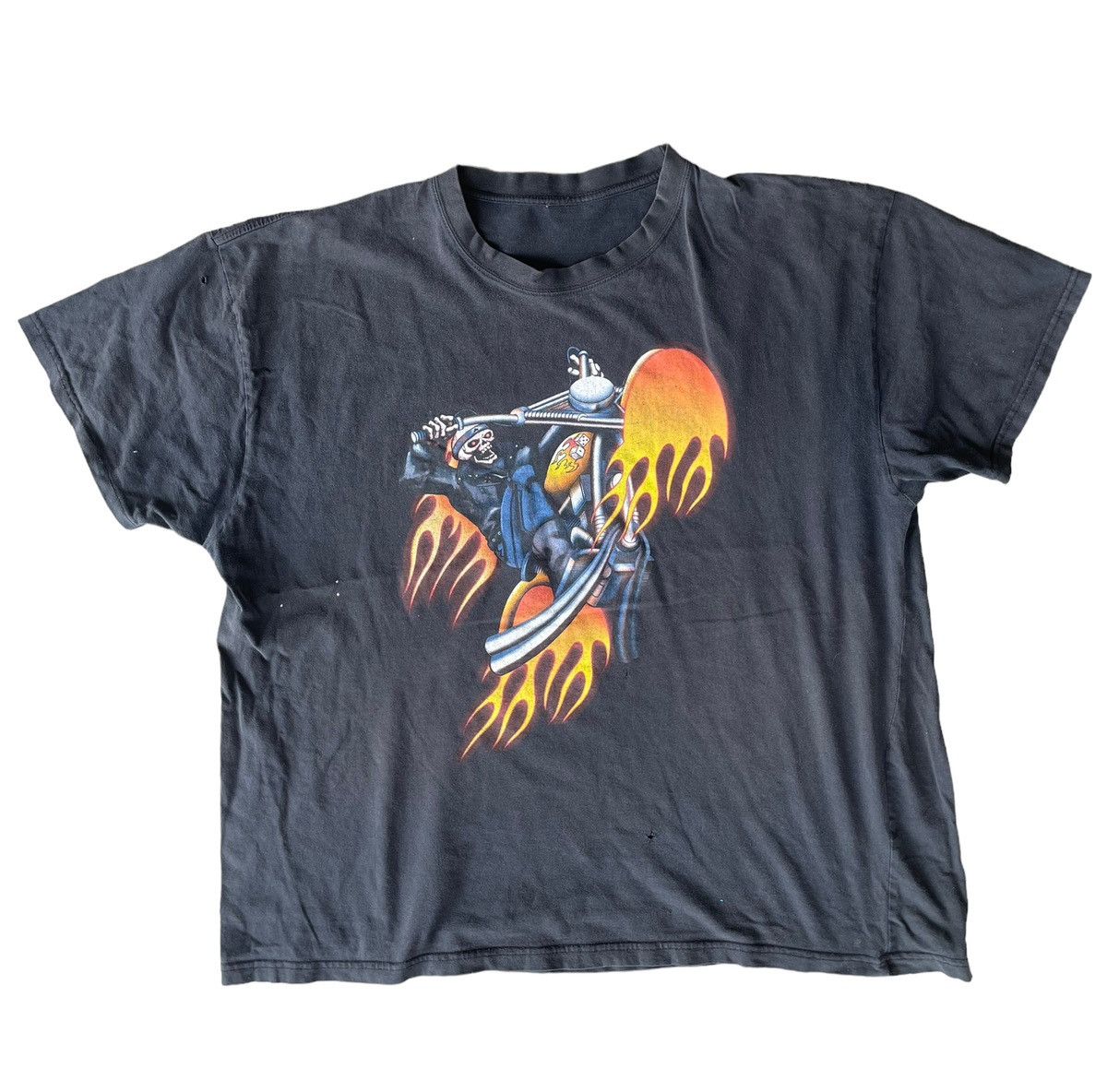 Marvel Comics × Vintage 💥 RARE 90s GHOST RIDER CREWNECK TSHIRT Size US L / EU 52-54 / 3 - 1 Thumbnail