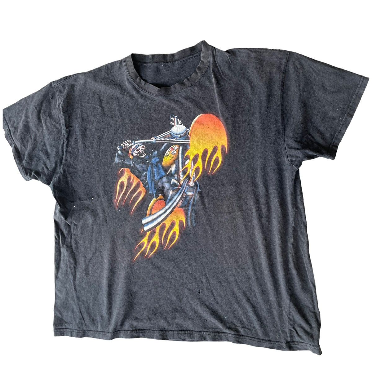 Marvel Comics × Vintage 💥 RARE 90s GHOST RIDER CREWNECK TSHIRT Size US L / EU 52-54 / 3 - 2 Thumbnail