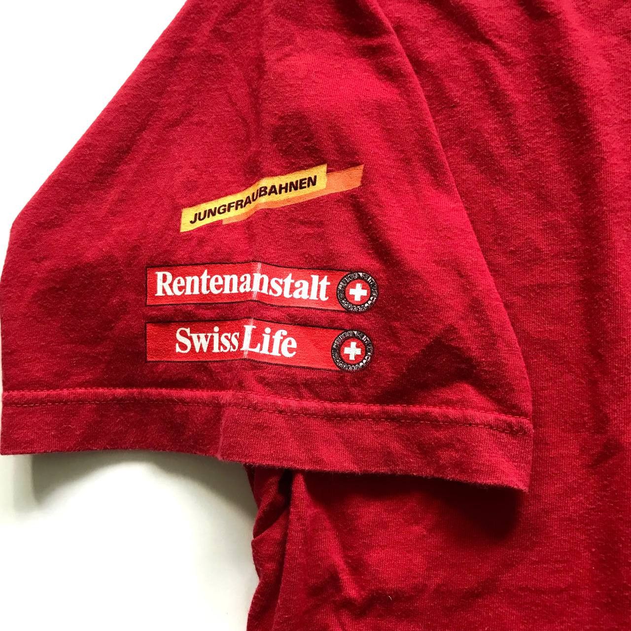 Nike × Vintage Vintage Red Nike Tee 1999 Jungfrau Marathon Size US L / EU 52-54 / 3 - 7 Thumbnail