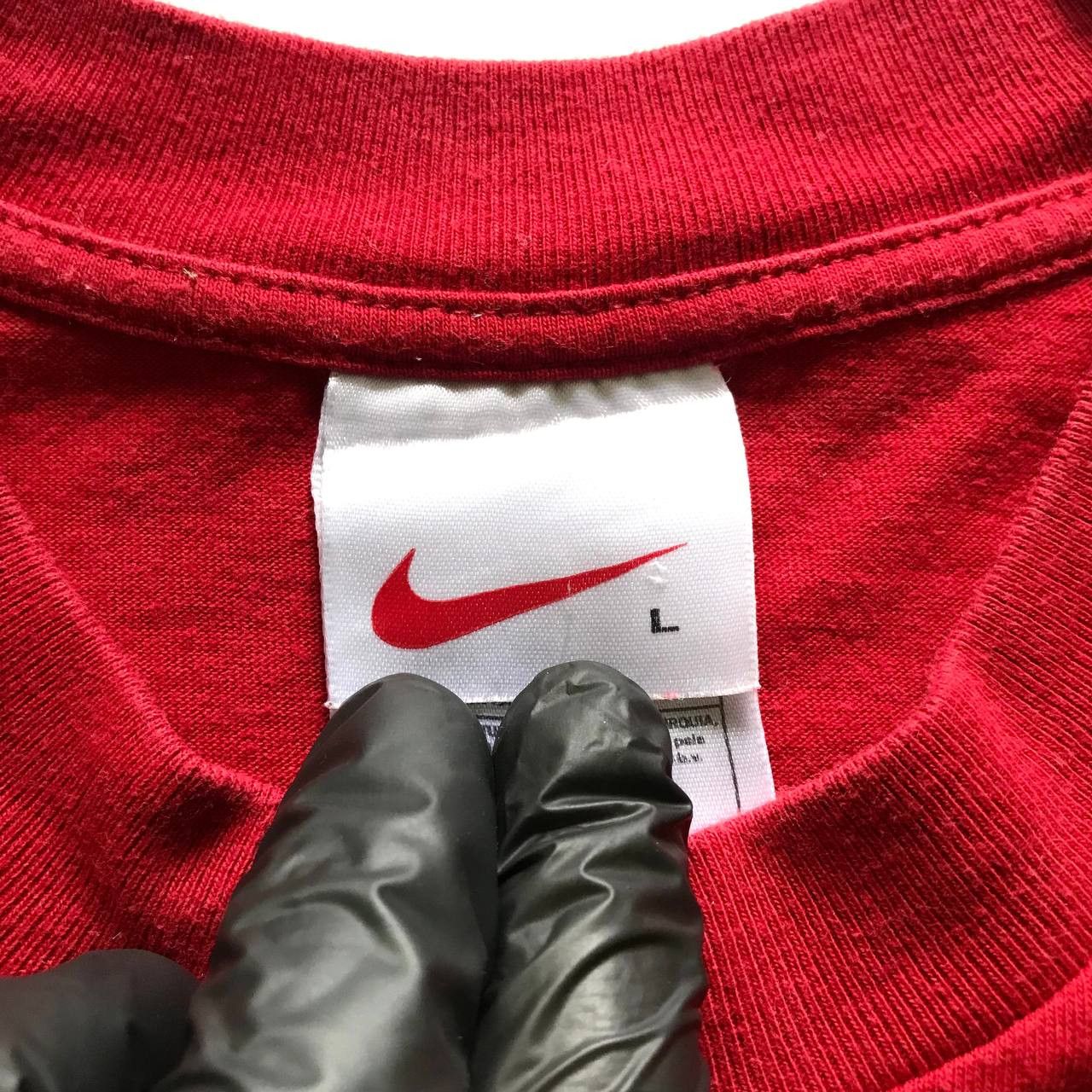 Nike × Vintage Vintage Red Nike Tee 1999 Jungfrau Marathon Size US L / EU 52-54 / 3 - 8 Thumbnail