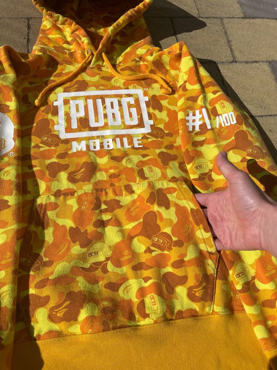 Bape Bape PUBG Yellow Orange Camo Hoodie Rare Size US M / EU 48-50 / 2 - 3 Thumbnail
