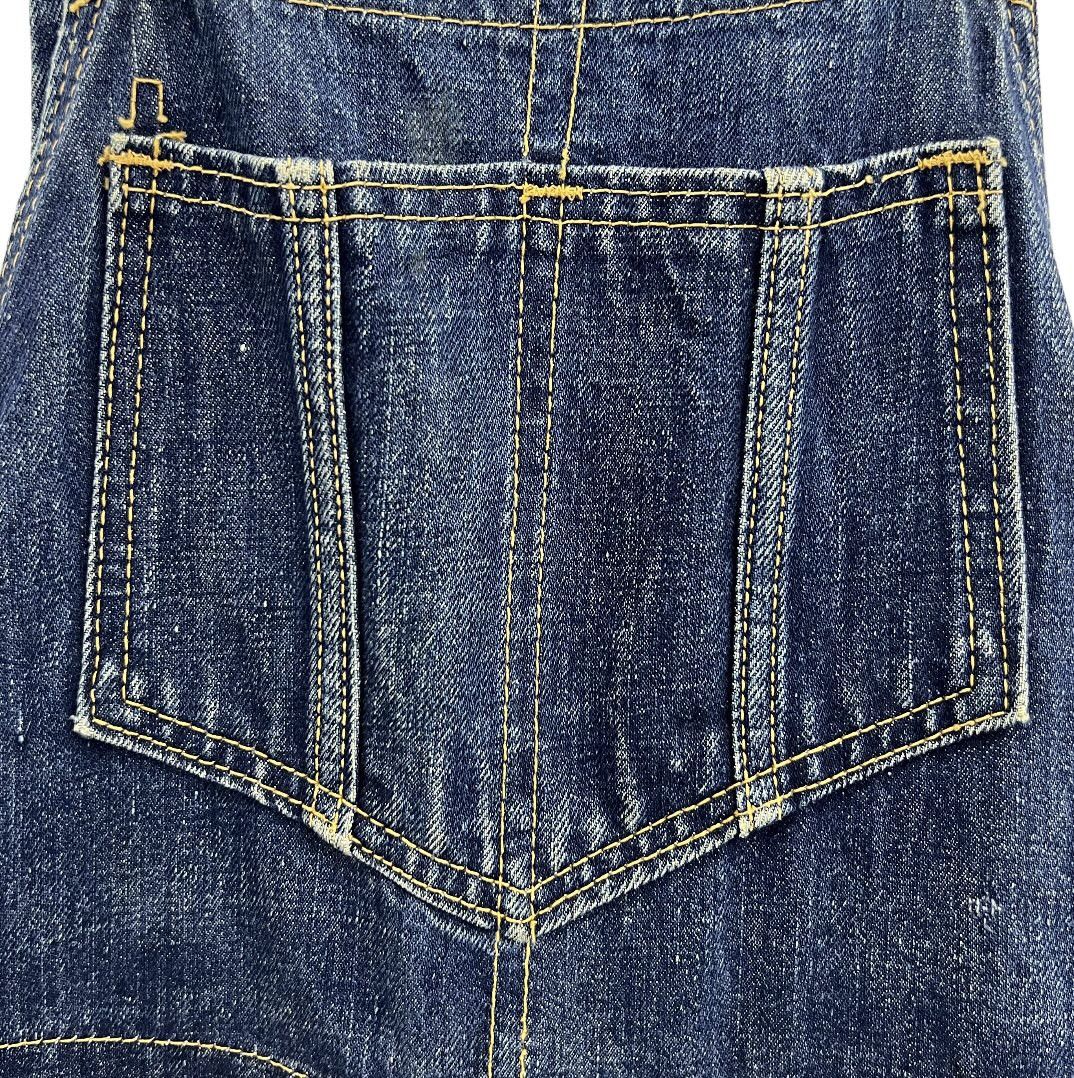 Big John × Vintage Vintage BIG JOHN Denim Overalls High Back Workwear Distresse Size US 30 / EU 46 - 5 Thumbnail