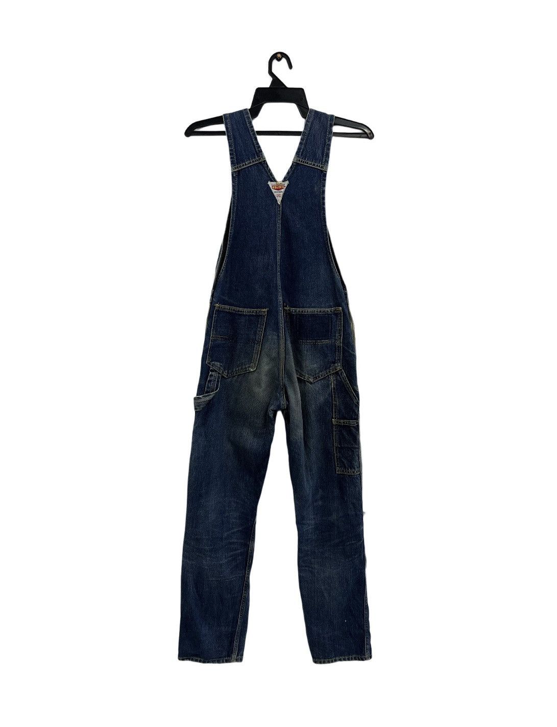 Big John × Vintage Vintage BIG JOHN Denim Overalls High Back Workwear Distresse Size US 30 / EU 46 - 2 Thumbnail