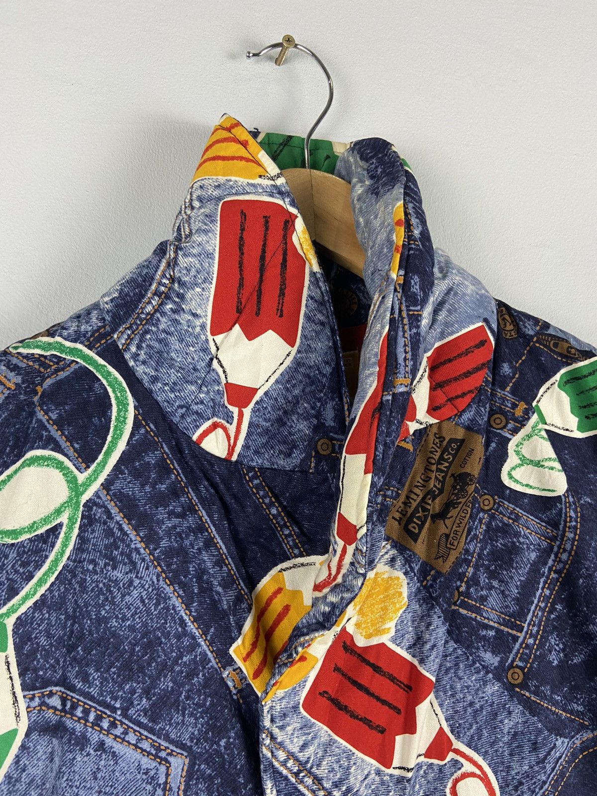 Vintage square circle marvellous OG Over Print Vest Jacket Size US XL / EU 56 / 4 - 6 Thumbnail
