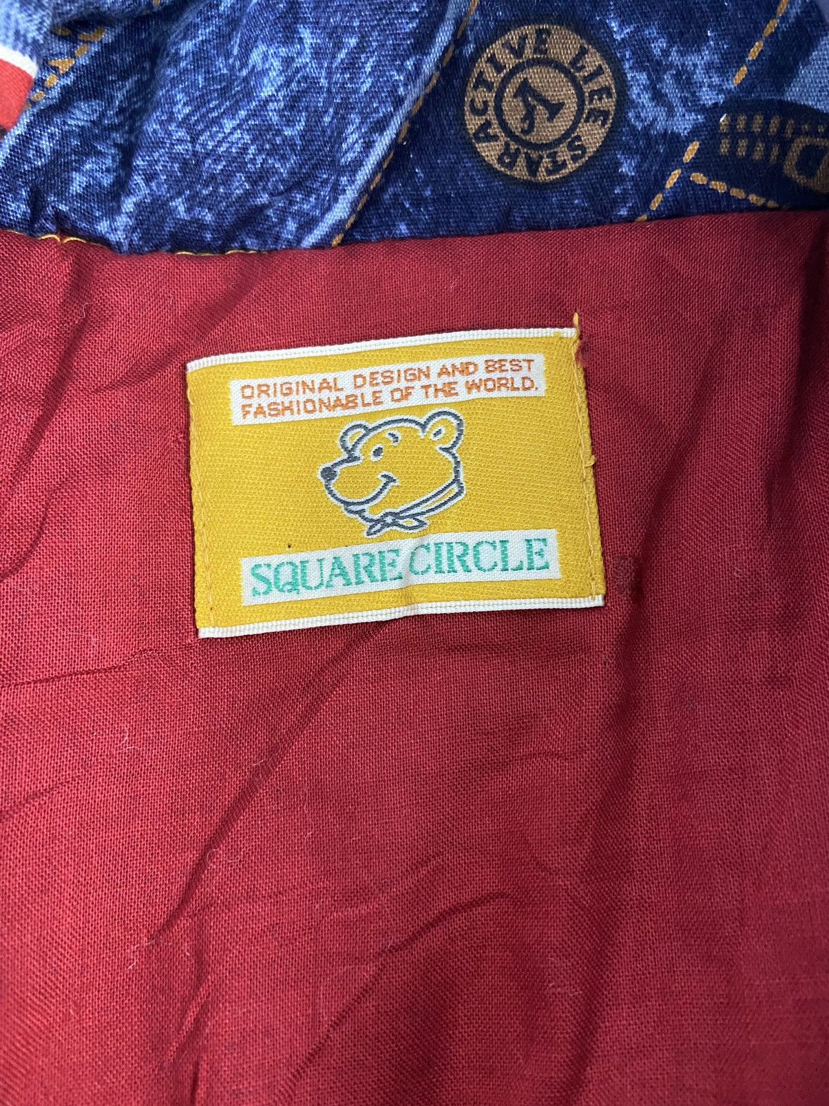 Vintage square circle marvellous OG Over Print Vest Jacket Size US XL / EU 56 / 4 - 11 Thumbnail