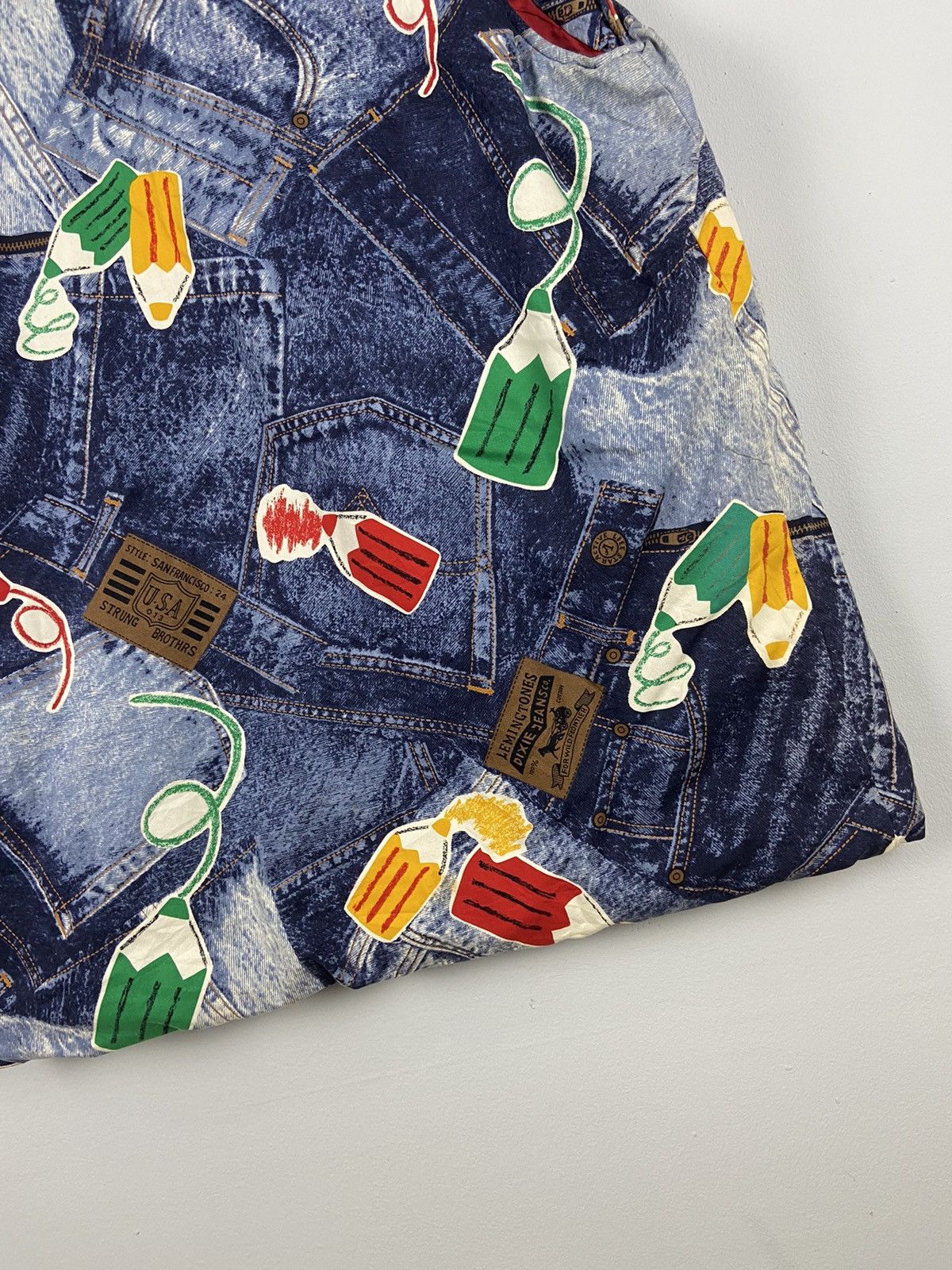 Vintage square circle marvellous OG Over Print Vest Jacket Size US XL / EU 56 / 4 - 10 Thumbnail