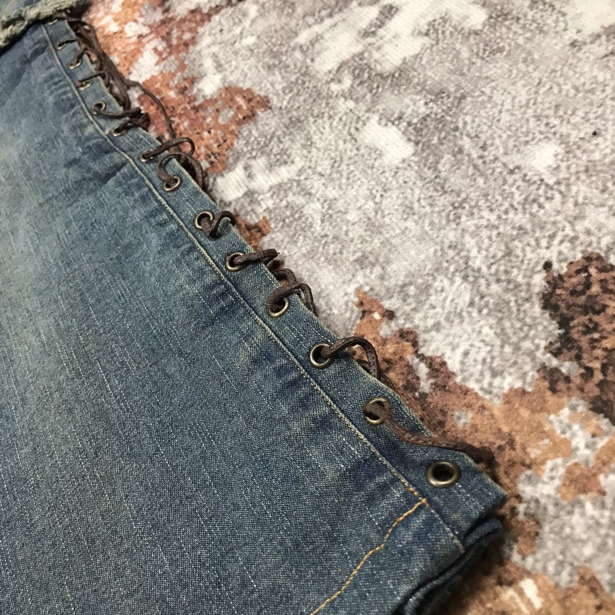 If Six Was Nine × Japanese Brand × Vintage Vintage Japanese Brand Flare Avant Garden Style Denim Jeans Size 28" / US 6 / IT 42 - 13 Thumbnail