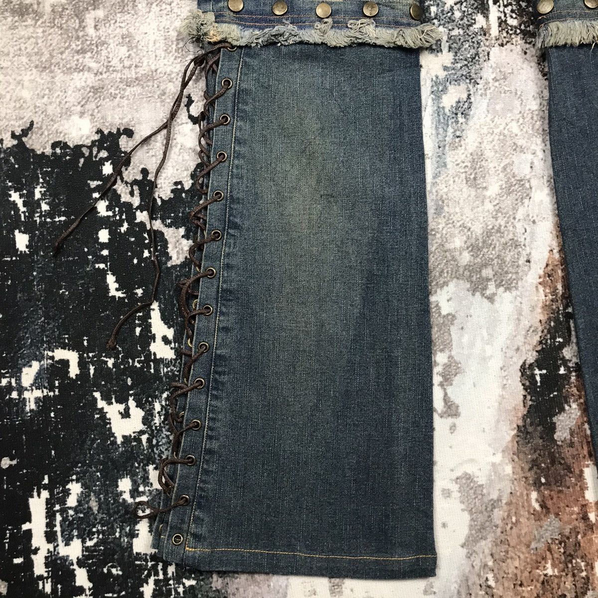 If Six Was Nine × Japanese Brand × Vintage Vintage Japanese Brand Flare Avant Garden Style Denim Jeans Size 28" / US 6 / IT 42 - 6 Thumbnail