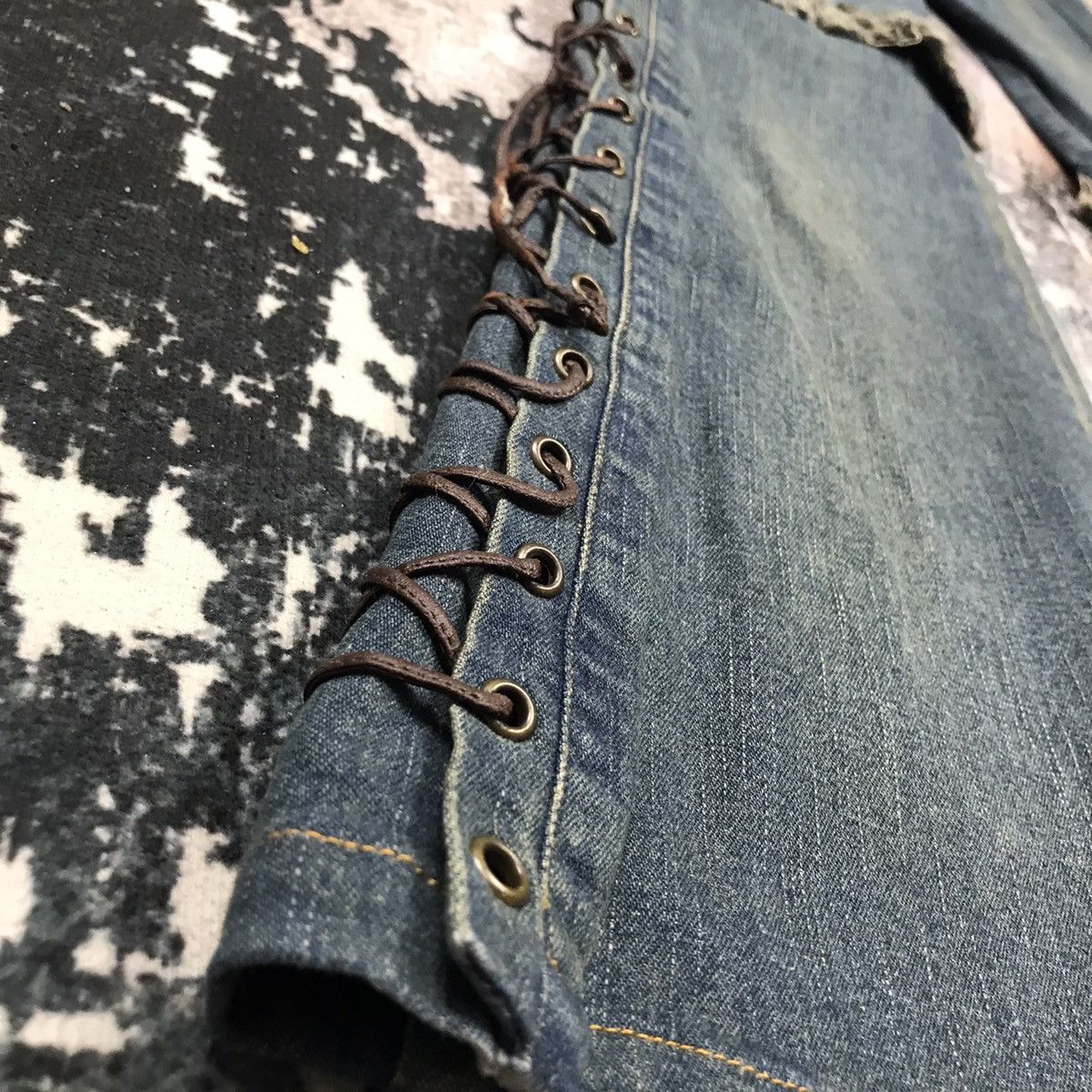If Six Was Nine × Japanese Brand × Vintage Vintage Japanese Brand Flare Avant Garden Style Denim Jeans Size 28" / US 6 / IT 42 - 12 Thumbnail