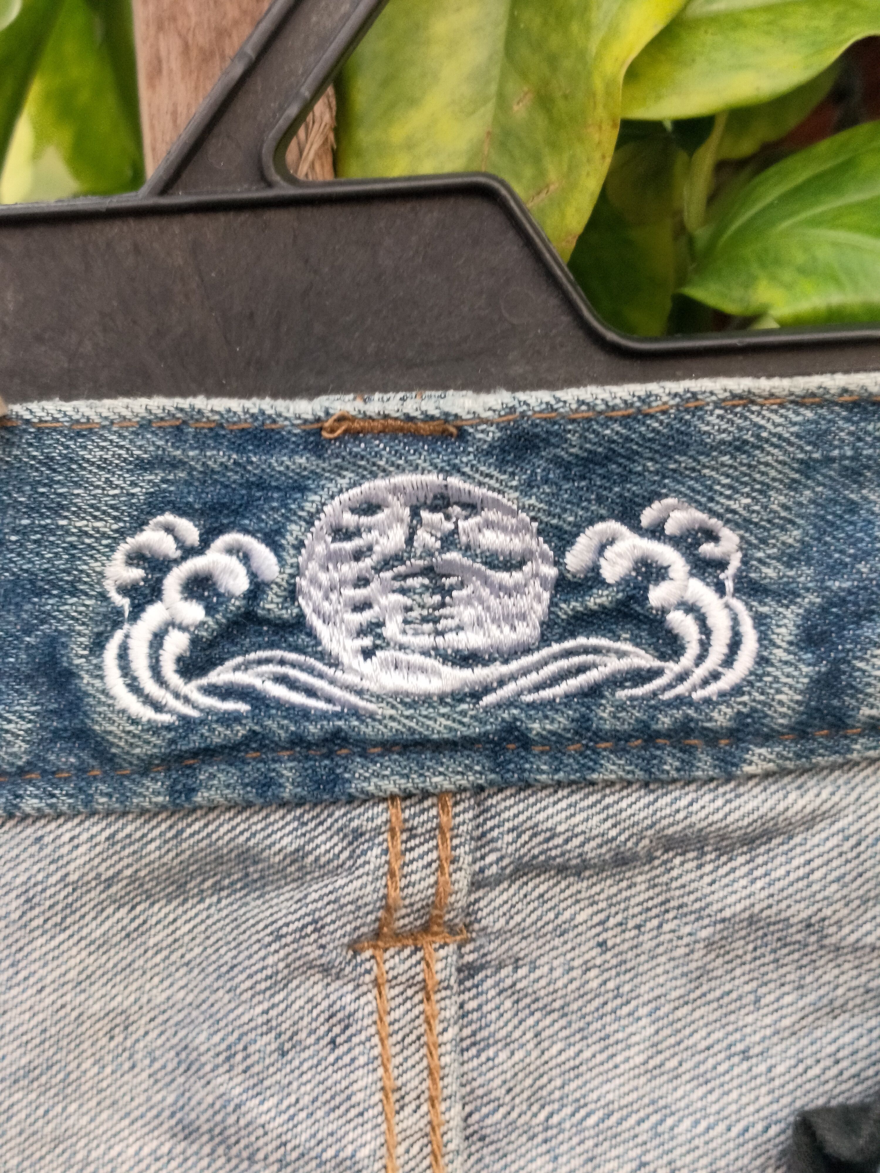 Japanese Brand SPECIAL SAFETY BOARD EMBROIDERY ART DENIM Size US 29 - 13 Thumbnail