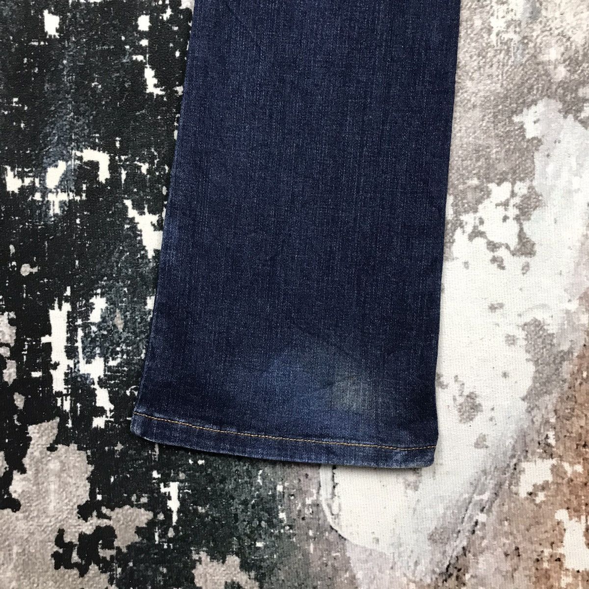 Levi's × Vintage Vintage Levis 524 Super Low Flare Distressed Denim Jeans Size 29" - 7 Thumbnail