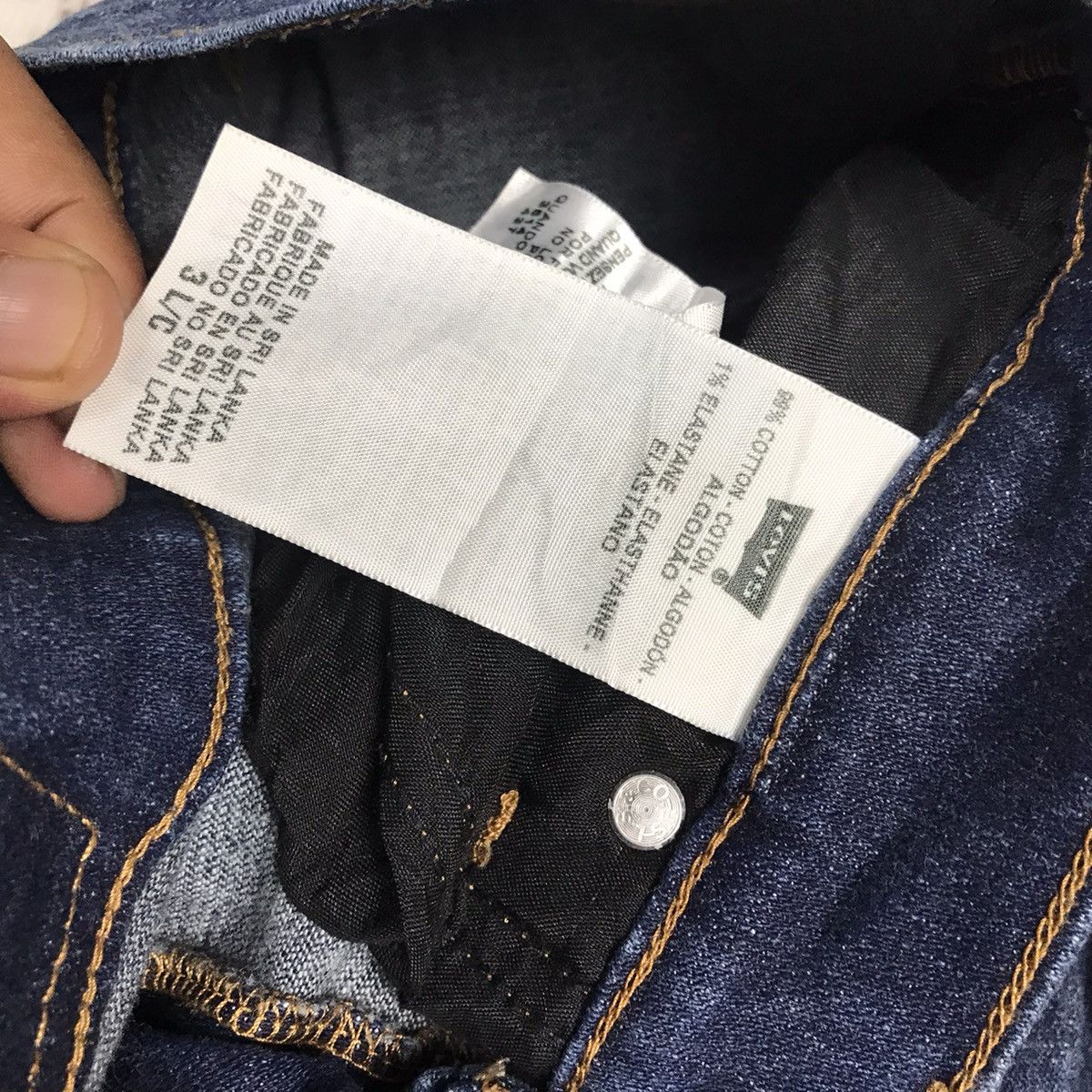 Levi's × Vintage Vintage Levis 524 Super Low Flare Distressed Denim Jeans Size 29" - 15 Thumbnail