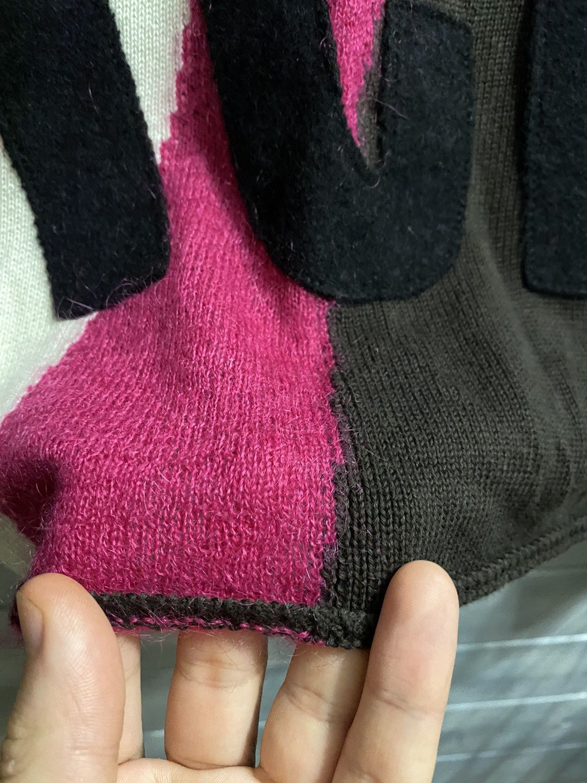 Iceberg Mohair Sweater Luxury Brand IceBerg Vintage Y2K style. Size L / US 10 / IT 46 - 4 Thumbnail