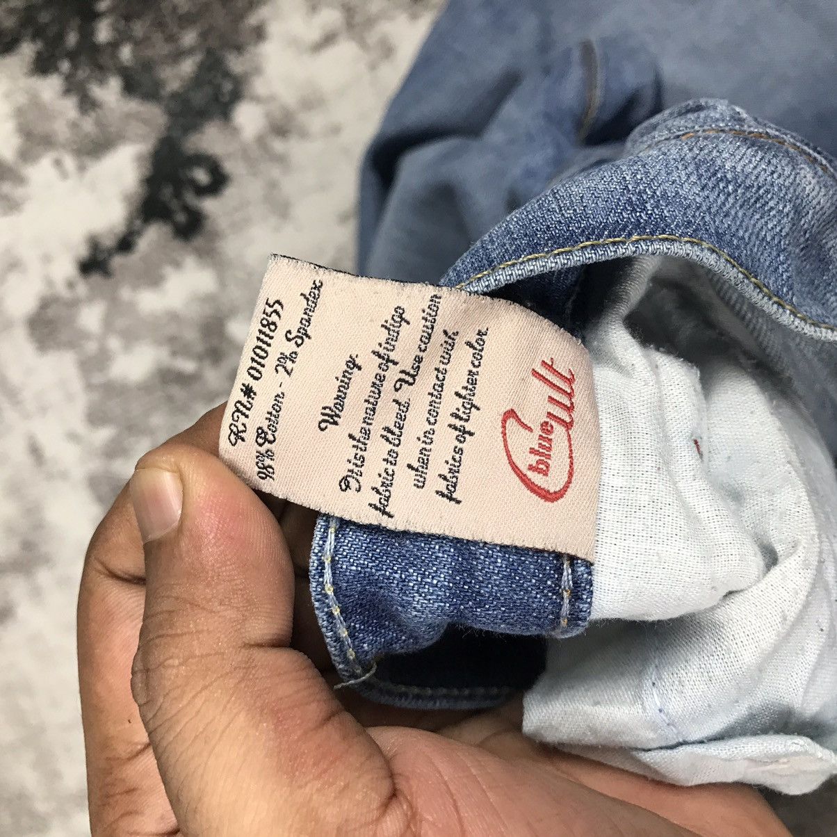 Vintage Vintage Blue Cult Flare Light Wash Denim Jeans Size 32" / US 10 / IT 46 - 16 Thumbnail