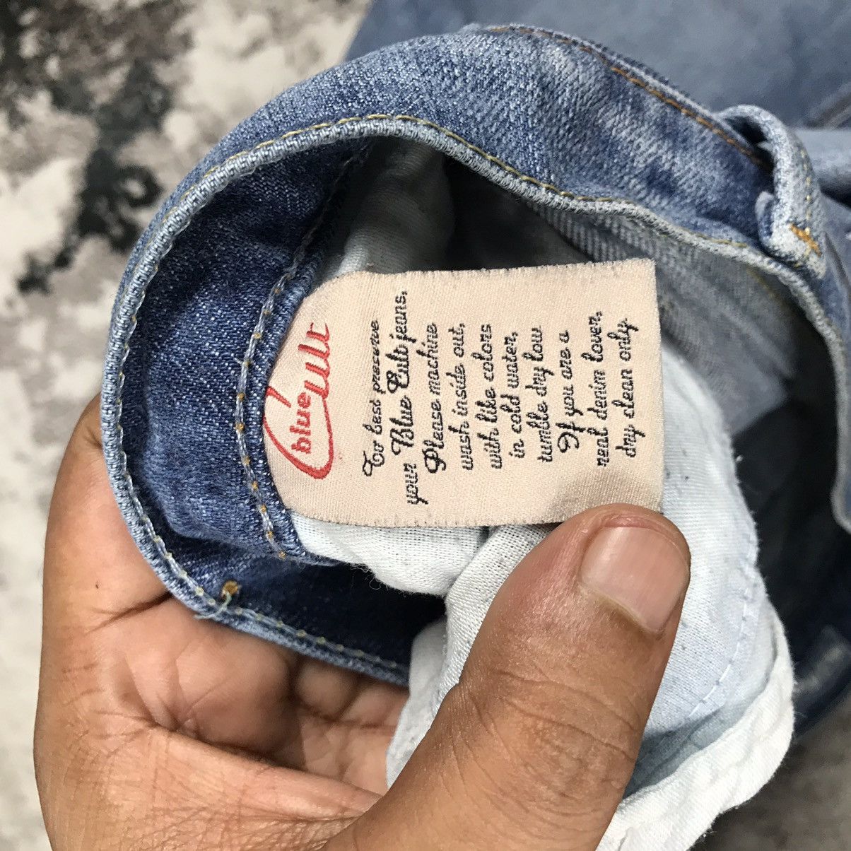 Vintage Vintage Blue Cult Flare Light Wash Denim Jeans Size 32" / US 10 / IT 46 - 15 Thumbnail