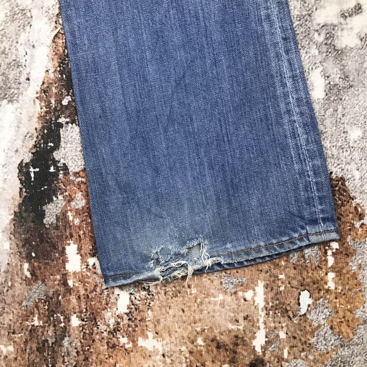 Vintage Vintage Blue Cult Flare Light Wash Denim Jeans Size 32" / US 10 / IT 46 - 7 Thumbnail