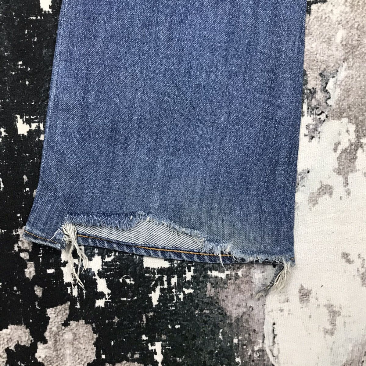 Vintage Vintage Blue Cult Flare Light Wash Denim Jeans Size 32" / US 10 / IT 46 - 6 Thumbnail