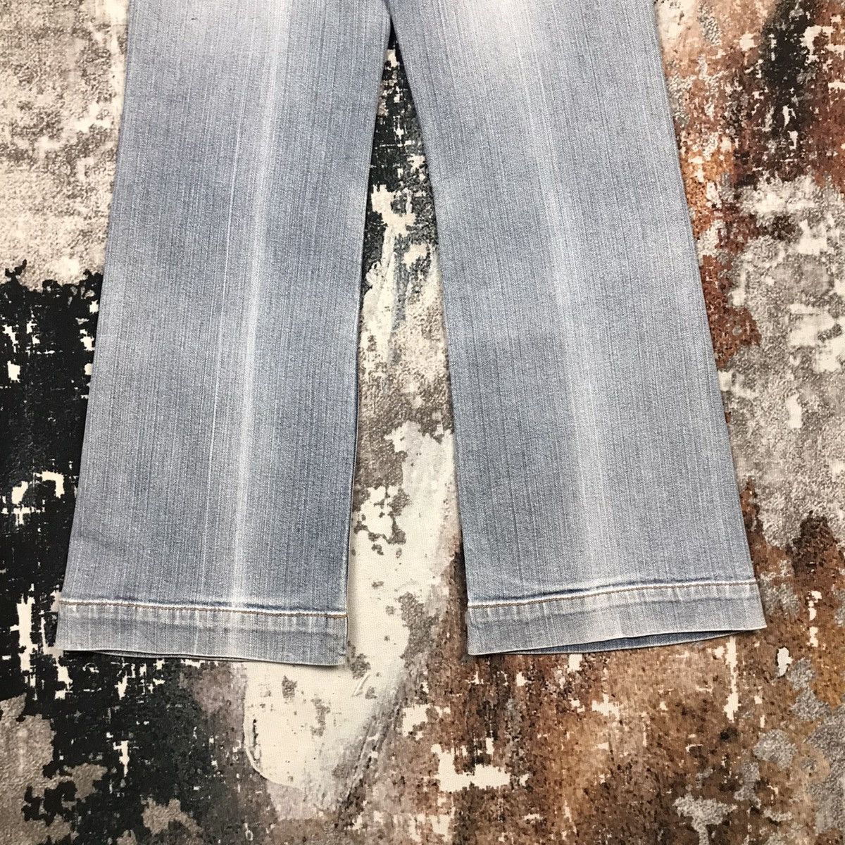 Japanese Brand × Michiko Koshino London × Vintage Vintage Michiko London Jeans Flare Light Wash Jeans Size 27" / US 4 / IT 40 - 11 Thumbnail