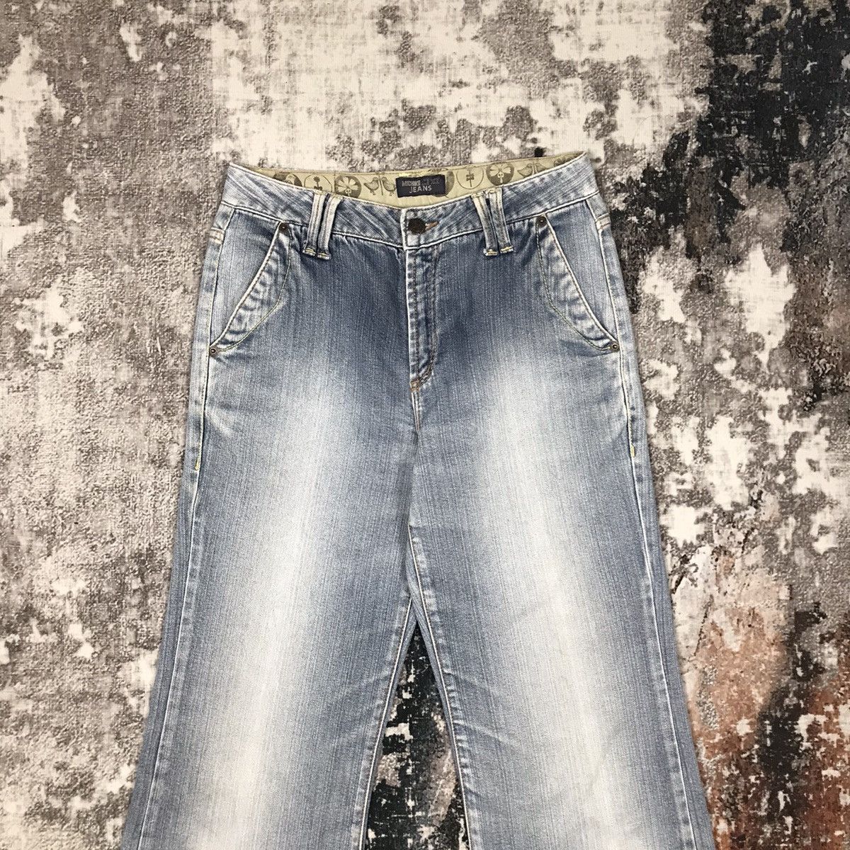 Japanese Brand × Michiko Koshino London × Vintage Vintage Michiko London Jeans Flare Light Wash Jeans Size 27" / US 4 / IT 40 - 2 Thumbnail