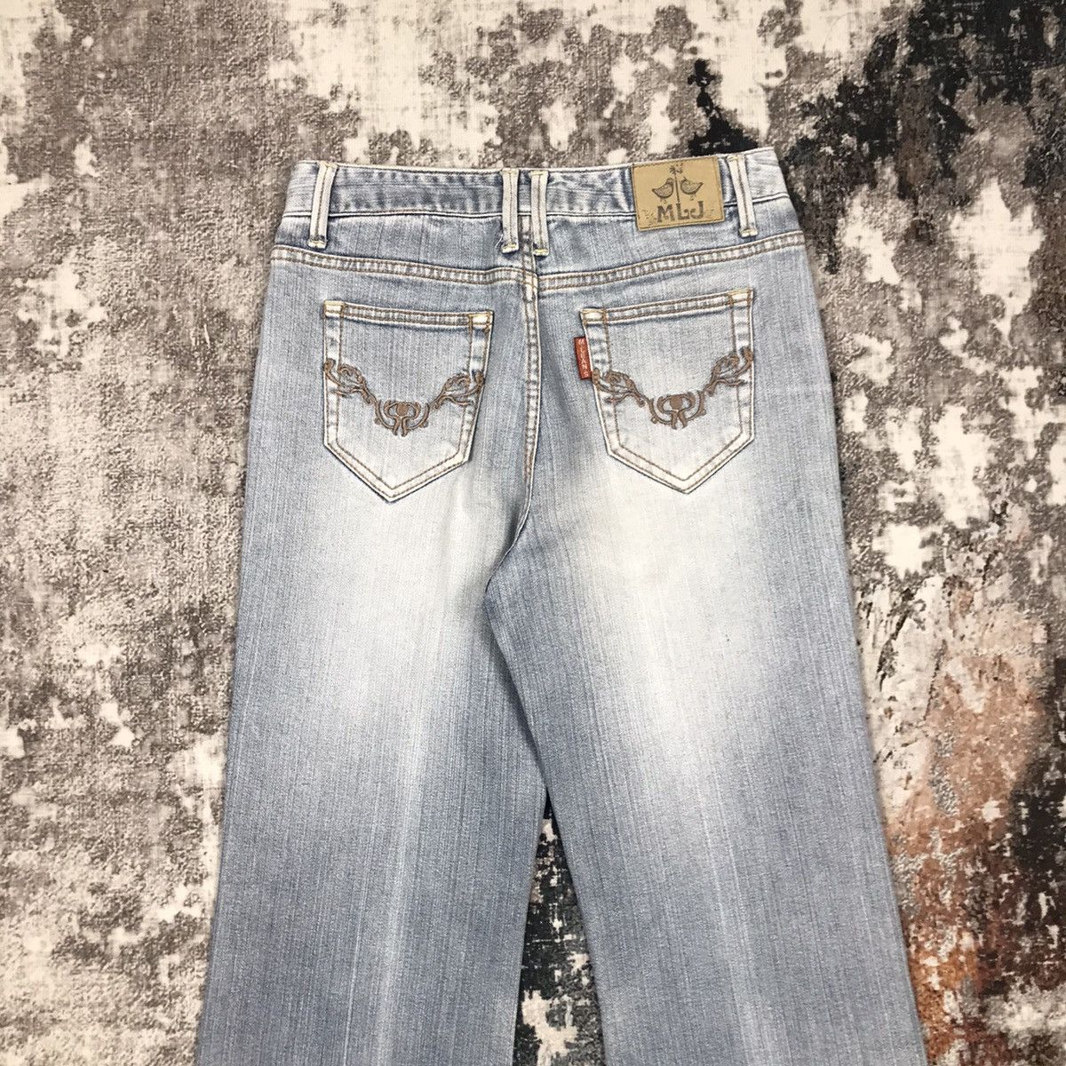 Japanese Brand × Michiko Koshino London × Vintage Vintage Michiko London Jeans Flare Light Wash Jeans Size 27" / US 4 / IT 40 - 8 Thumbnail