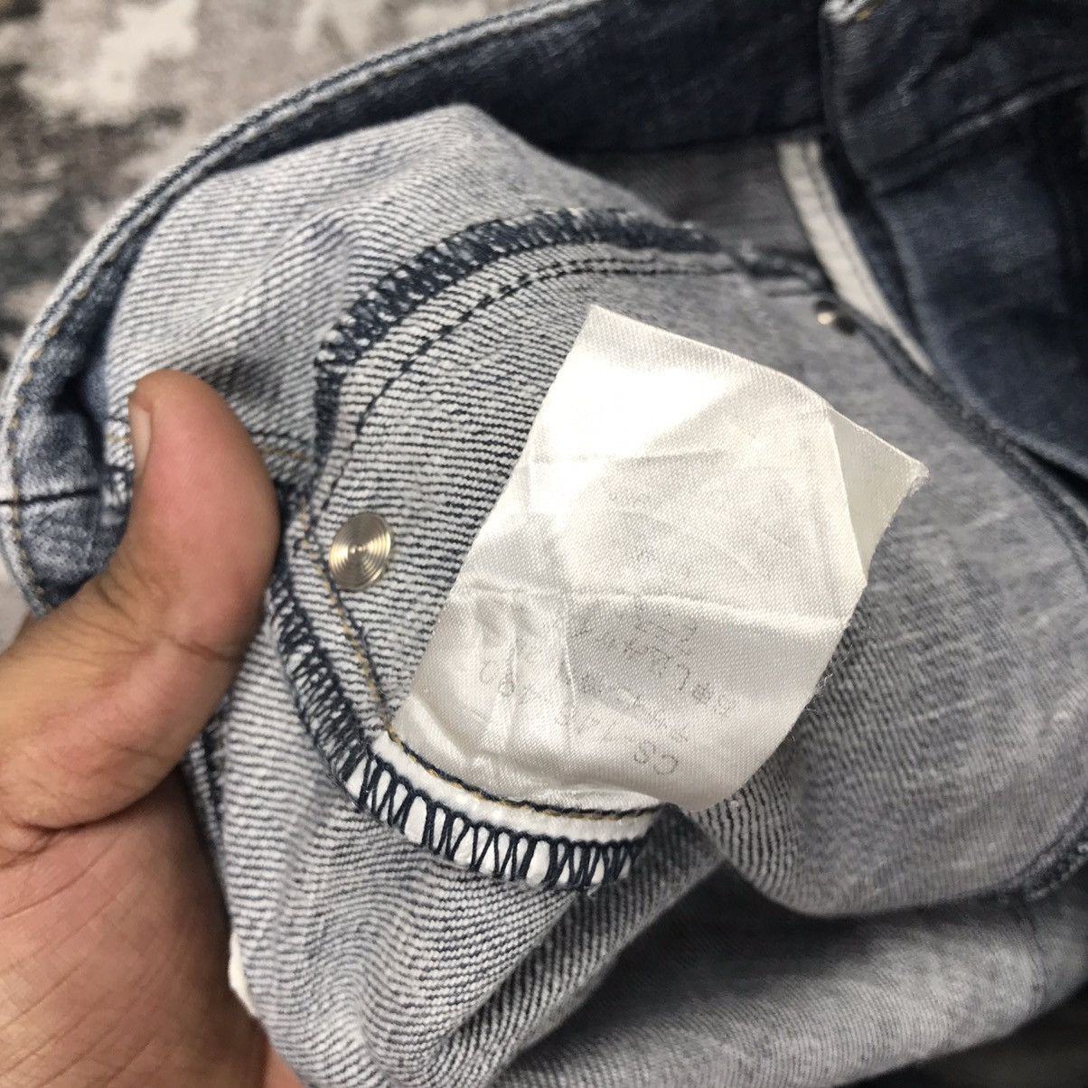 Japanese Brand × Vintage Vintage Japanese Sunny Clouds Flare Blue Denim Jeans Size 29" - 11 Thumbnail