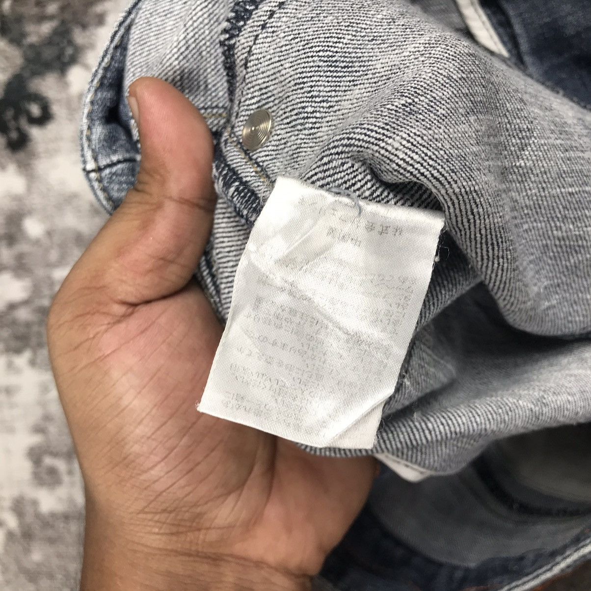 Japanese Brand × Vintage Vintage Japanese Sunny Clouds Flare Blue Denim Jeans Size 29" - 12 Thumbnail