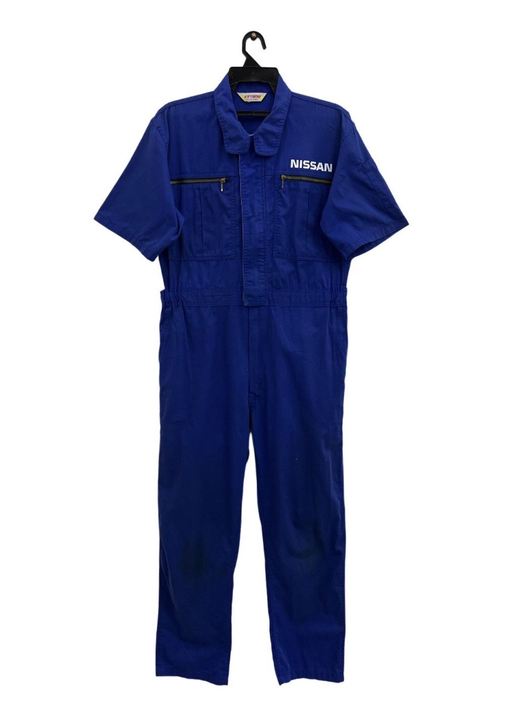 Sports Specialties Vintage Nissan Overall Workwear Jumpsuit Size US 38 / EU 54 - 2 Thumbnail
