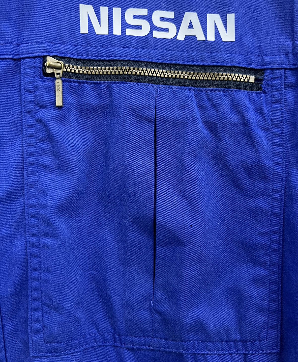 Sports Specialties Vintage Nissan Overall Workwear Jumpsuit Size US 38 / EU 54 - 5 Thumbnail