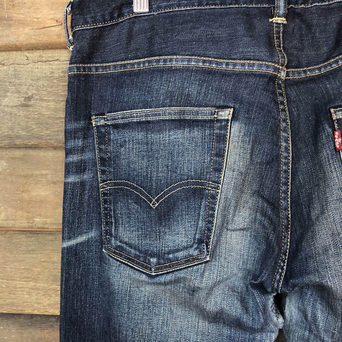Levi's DLS Levis vintage Blue Distressed Denim Pants #BB528 Size US 36 / EU 52 - 13 Thumbnail