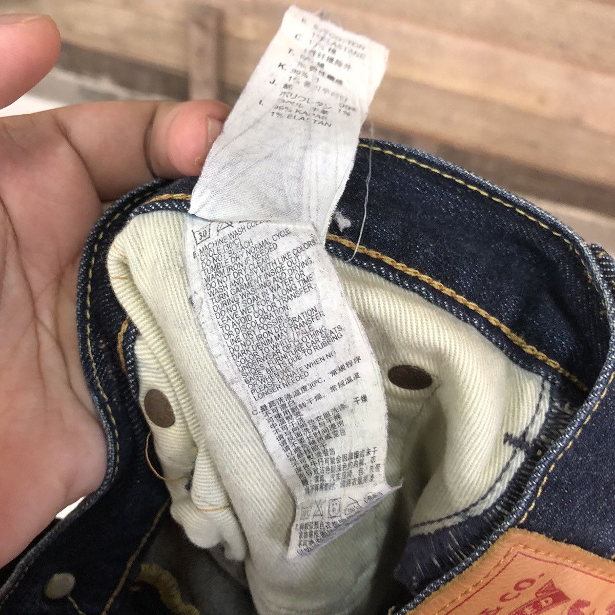 Levi's DLS Levis vintage Blue Distressed Denim Pants #BB528 Size US 36 / EU 52 - 17 Thumbnail