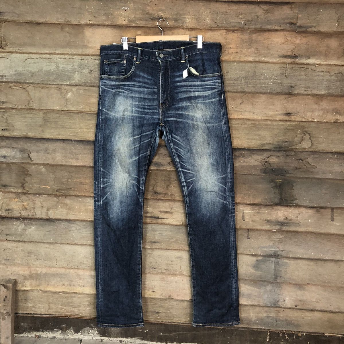 Levi's DLS Levis vintage Blue Distressed Denim Pants #BB528 Size US 36 / EU 52 - 1 Thumbnail