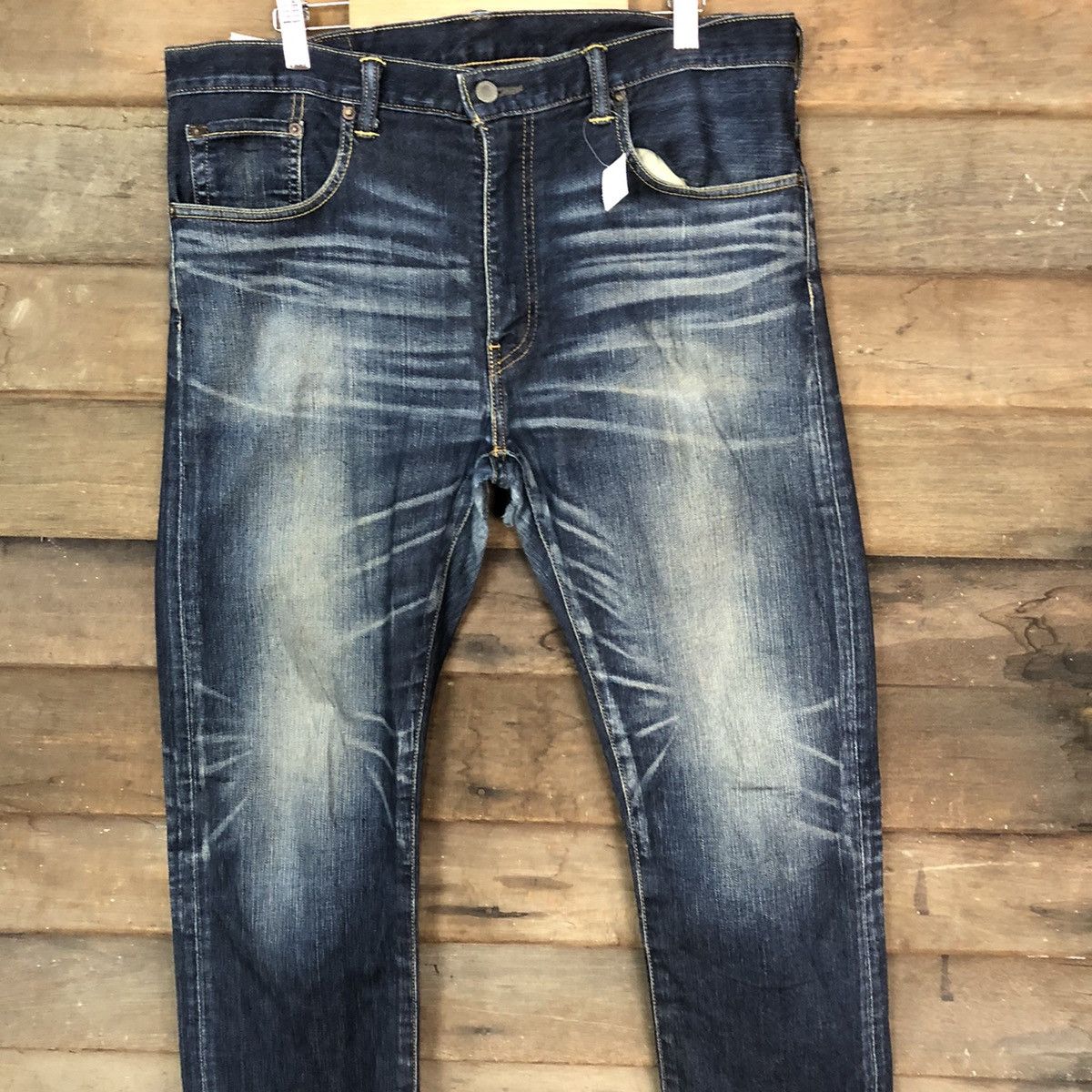 Levi's DLS Levis vintage Blue Distressed Denim Pants #BB528 Size US 36 / EU 52 - 6 Thumbnail