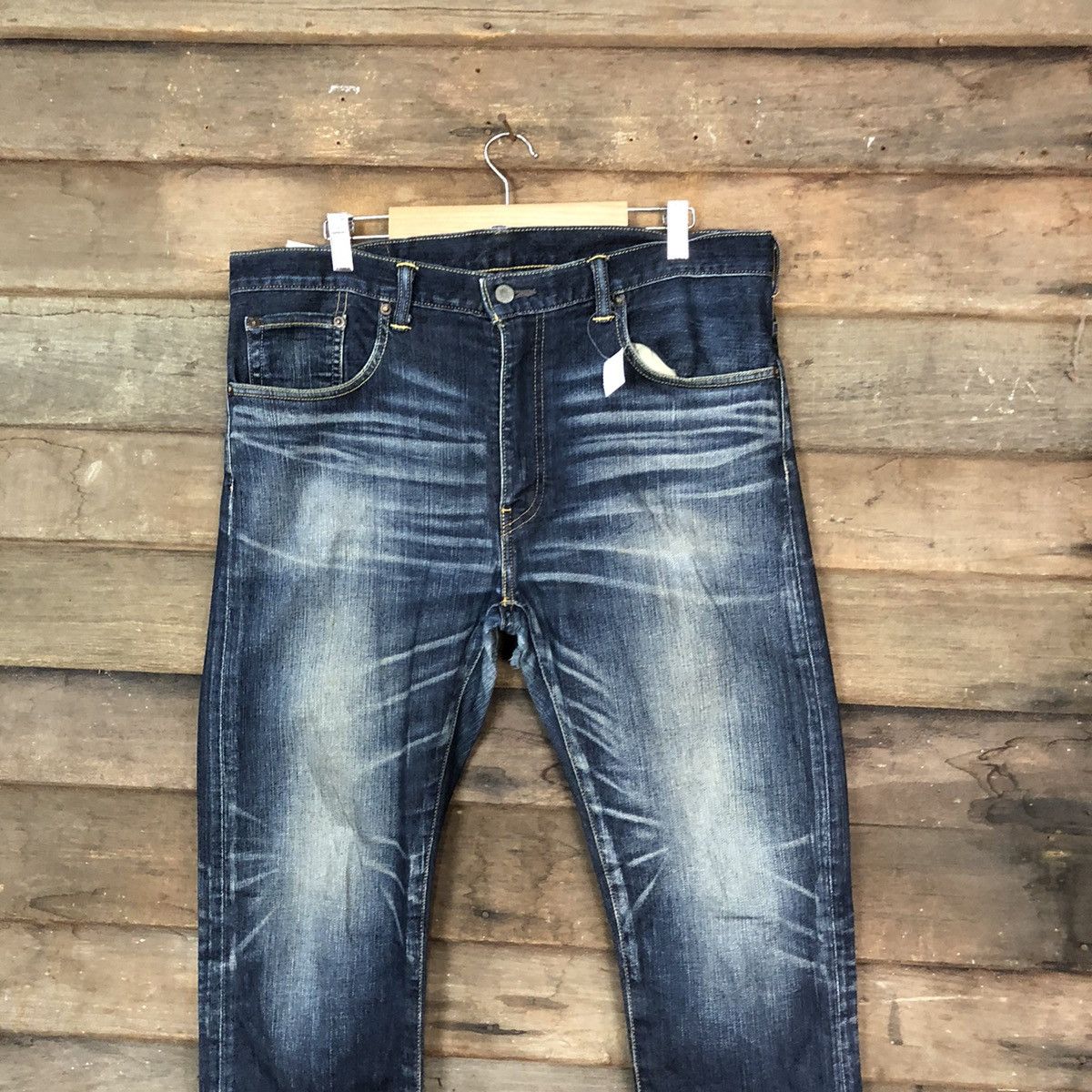 Levi's DLS Levis vintage Blue Distressed Denim Pants #BB528 Size US 36 / EU 52 - 2 Thumbnail