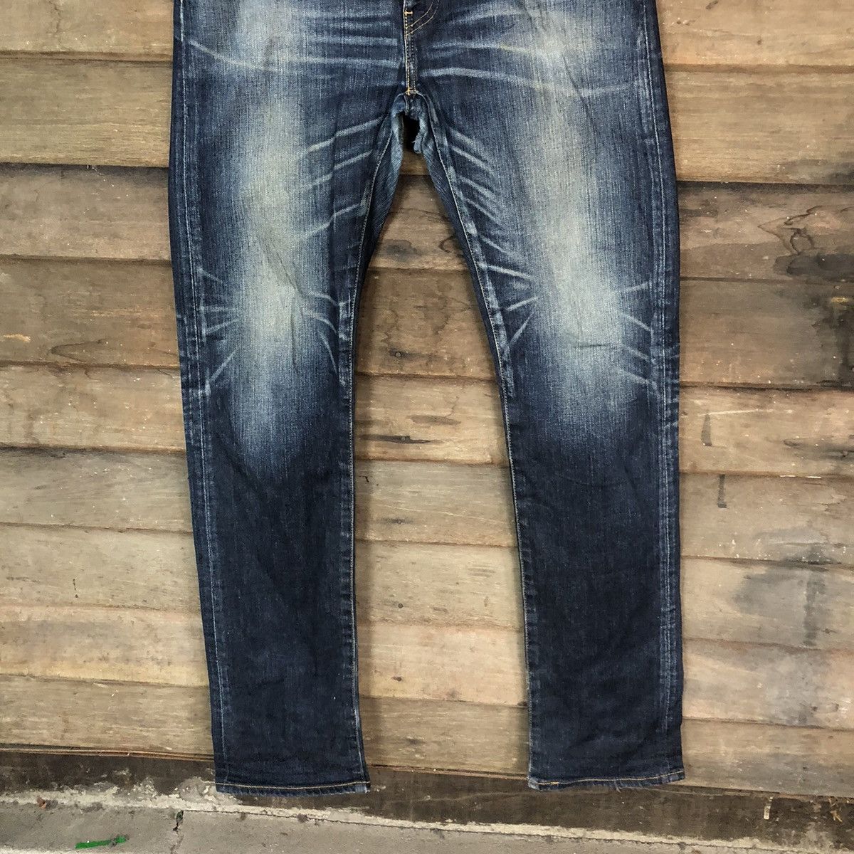 Levi's DLS Levis vintage Blue Distressed Denim Pants #BB528 Size US 36 / EU 52 - 3 Thumbnail