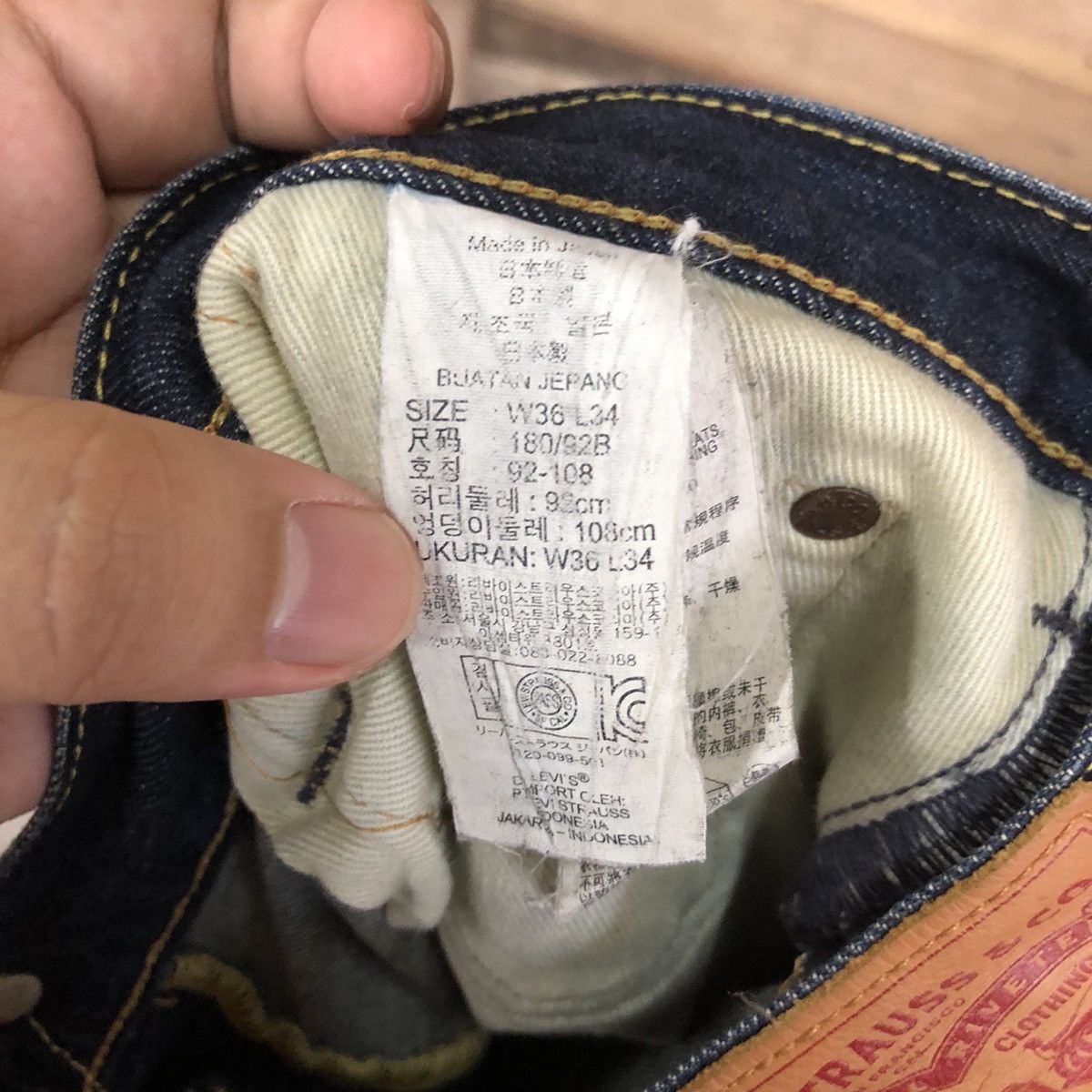 Levi's DLS Levis vintage Blue Distressed Denim Pants #BB528 Size US 36 / EU 52 - 16 Thumbnail
