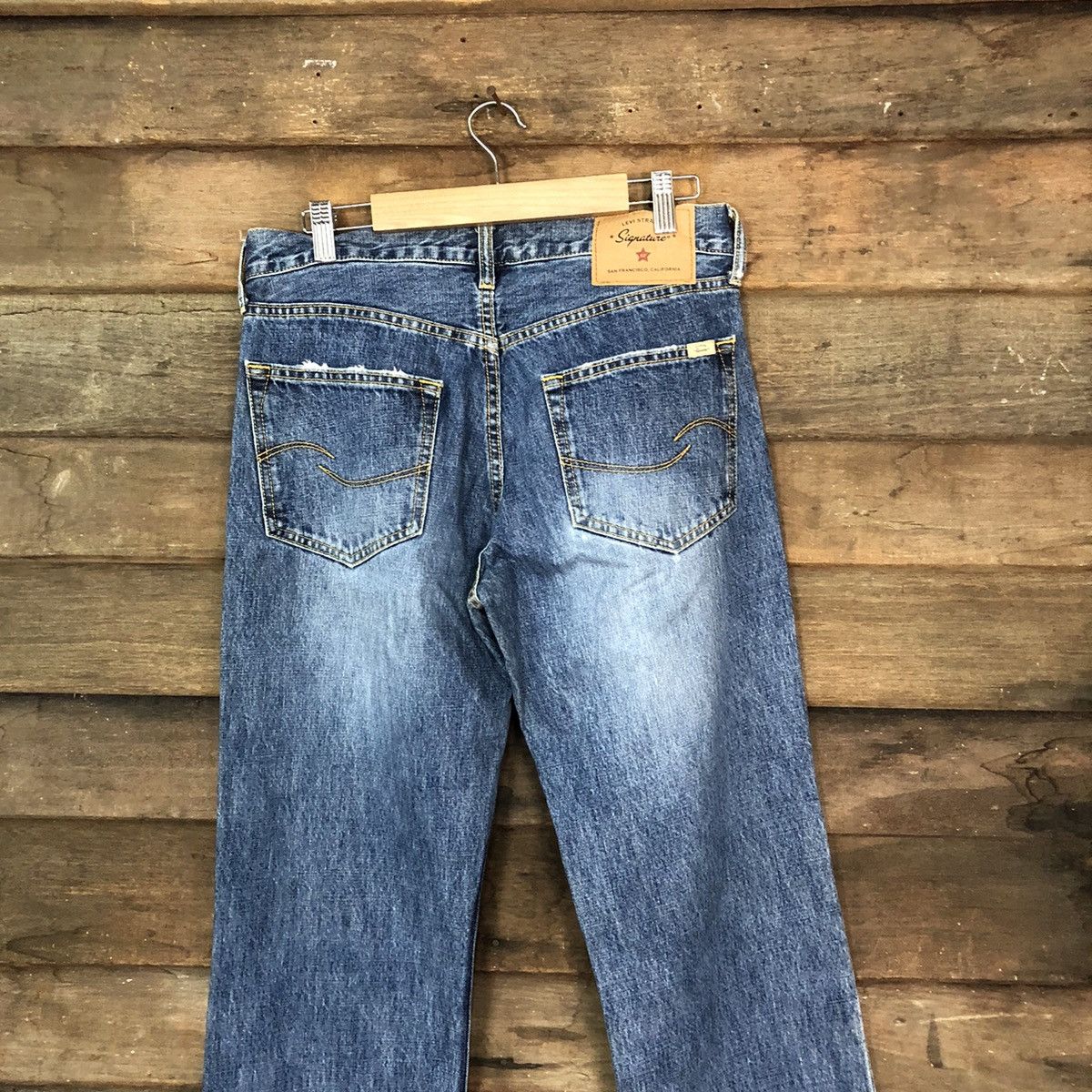 Levi's DLS Levis Signature vintage faded blue Denim Pants #BB526 Size US 30 / EU 46 - 10 Thumbnail