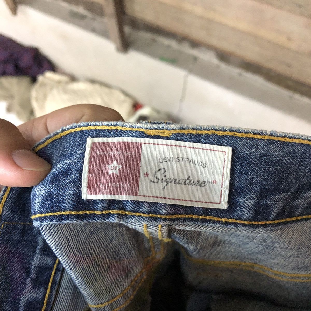Levi's DLS Levis Signature vintage faded blue Denim Pants #BB526 Size US 30 / EU 46 - 16 Thumbnail