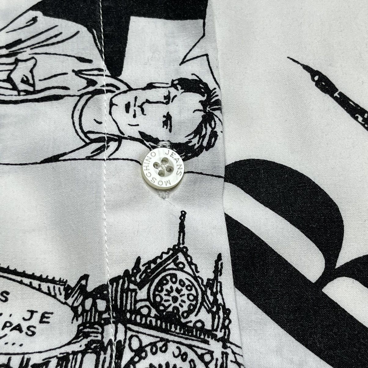 Moschino Vintage Moschino Jeans Comics All Over Print Shirt Size S / US 4 / IT 40 - 5 Thumbnail