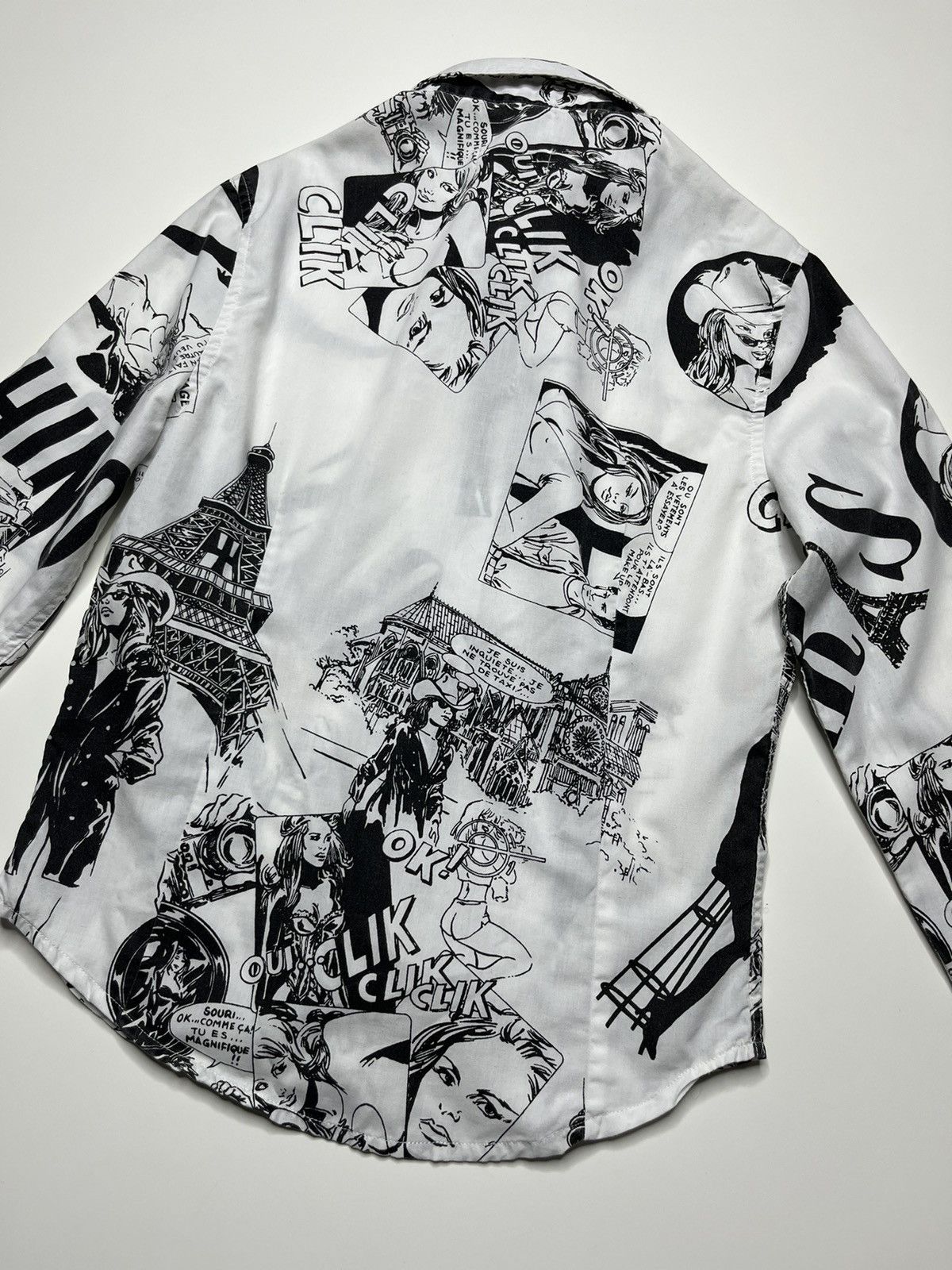 Moschino Vintage Moschino Jeans Comics All Over Print Shirt Size S / US 4 / IT 40 - 12 Thumbnail
