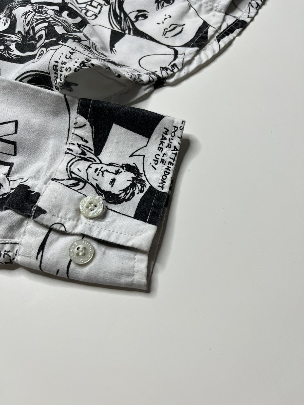 Moschino Vintage Moschino Jeans Comics All Over Print Shirt Size S / US 4 / IT 40 - 4 Thumbnail