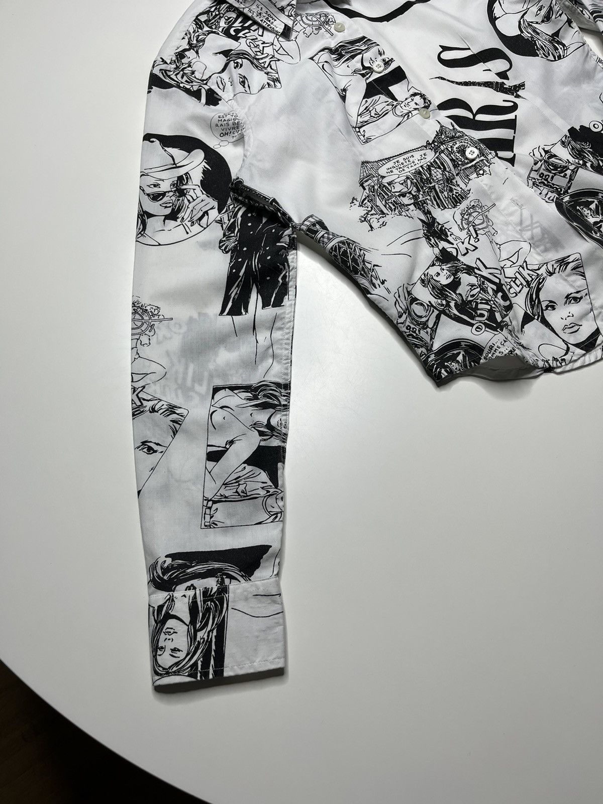 Moschino Vintage Moschino Jeans Comics All Over Print Shirt Size S / US 4 / IT 40 - 8 Thumbnail