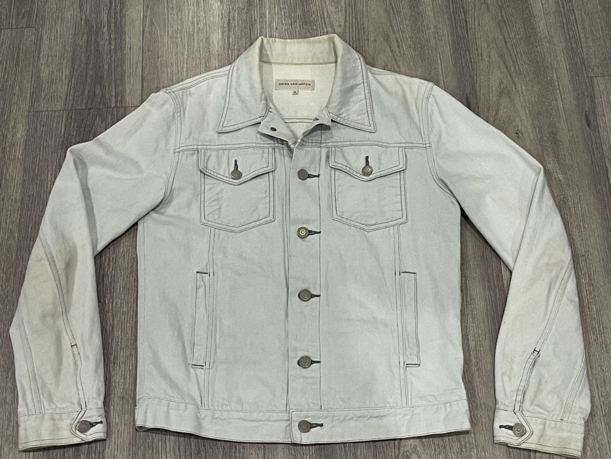 Dries Van Noten Dries Van Noten Denim Trucker Vaughn Jacket Sz. M Size US M / EU 48-50 / 2 - 1 Thumbnail