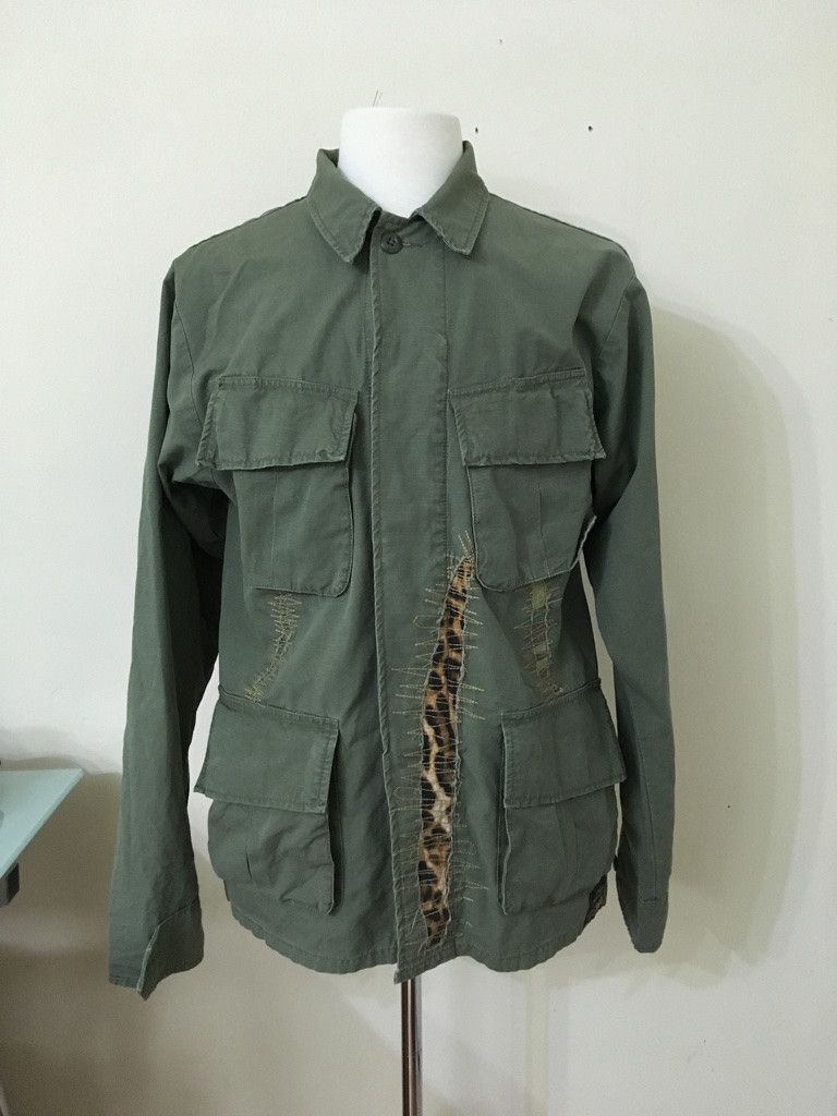 Denim and Supply Distressed Field Jacket Fits like L size