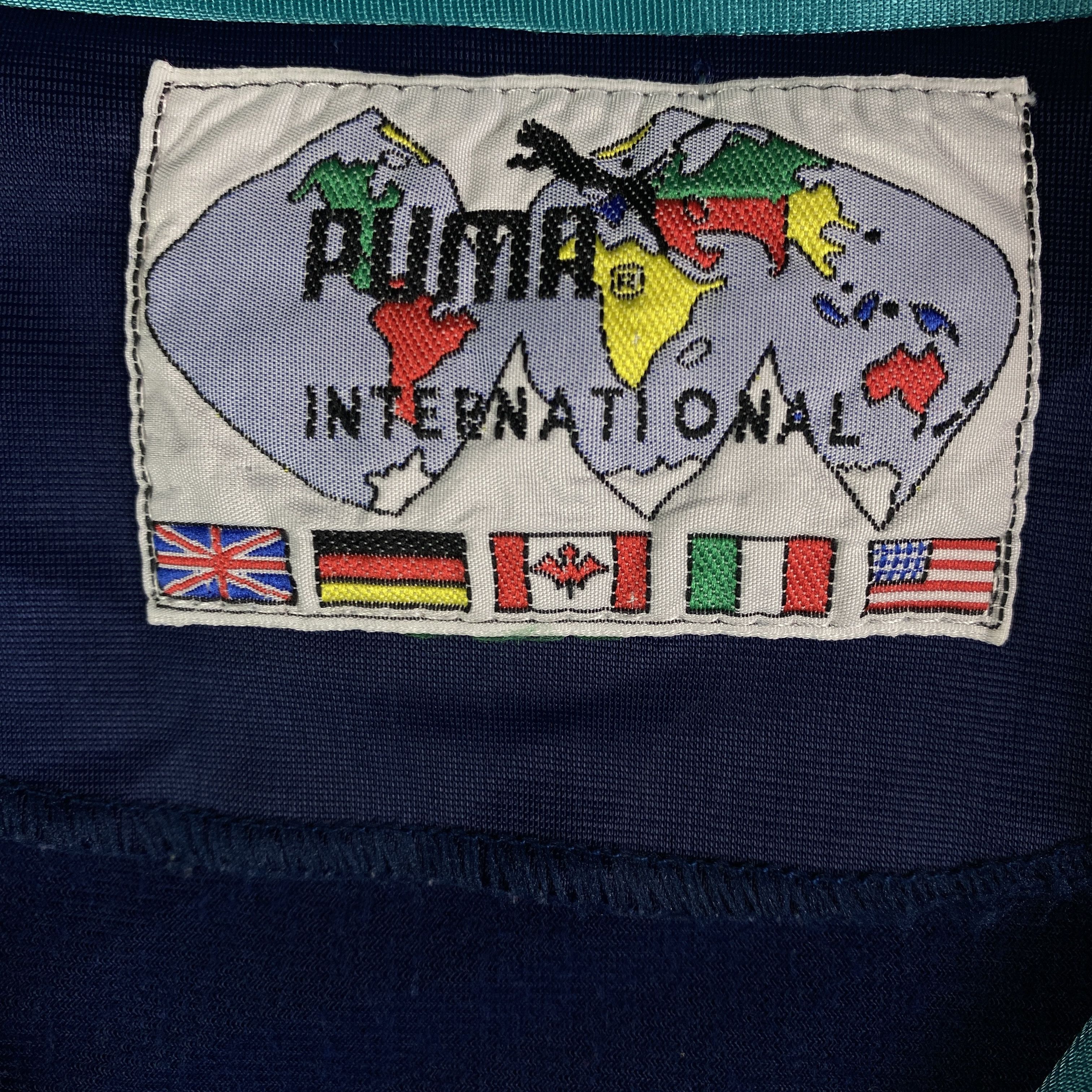 Puma × Vintage Mens Zip Track Jacket Bomber Puma Vintage Size 7 Size US L / EU 52-54 / 3 - 4 Thumbnail