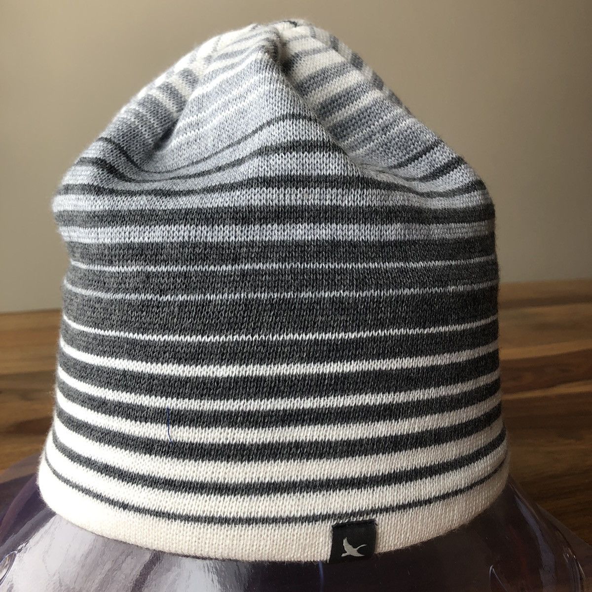 Eddie Bauer WOOL Striped BEANIE White Size ONE SIZE - 2 Thumbnail