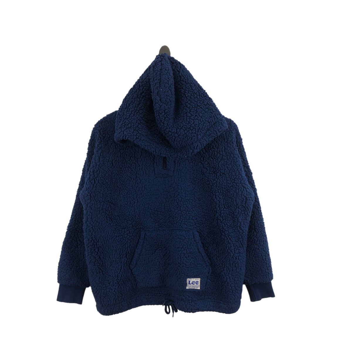 Pick!! Vtg LEE Half Zipper Sherpa Fleece Hoodie Sweatshirt