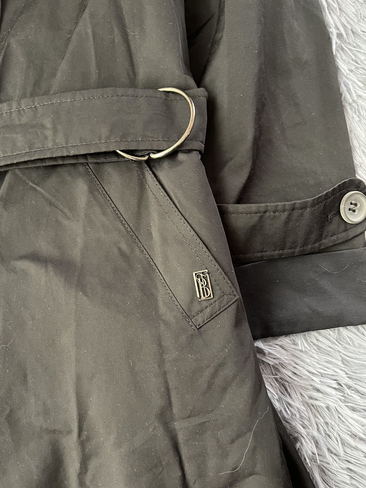 Burberry × Designer × Vintage Burberry vintage 00s trench coat with hood Size S / US 4 / IT 40 - 5 Thumbnail